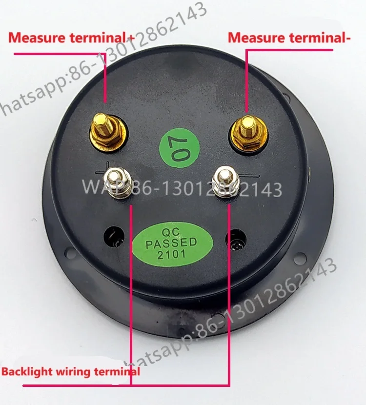 

Round Analog Meter Head SO65T Vintage Classic 220v300V AC Voltmeter Yellow Backlit
