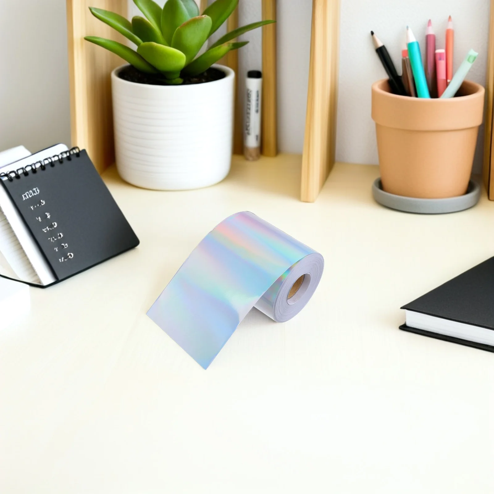 

1 Roll Holographic Bulletin Board Borders Self-Adhesive Sparkling Trim for Classroom Blackboard Cork Board Party Decor