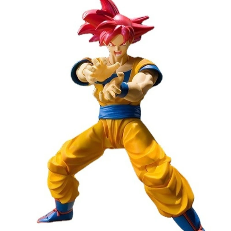 Figuritas de juguete de escritorio, adornos de Saiyan, personas, melocotón, pelo rojo, Sol Wukong, negro, Wukong, muñecas, modelos móviles, regalos