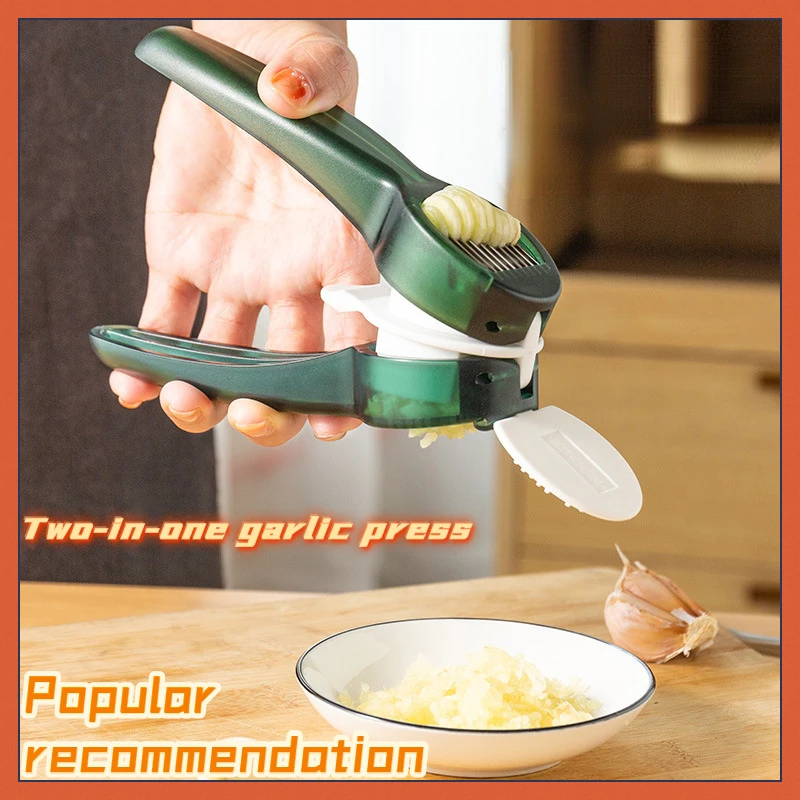 

Kitchen Manual Garlic Press Plastic Garlic Press 2 In 1 Multifunctional Garlic Ginger Juicer Masher Garlic Cutter Cooking Tools