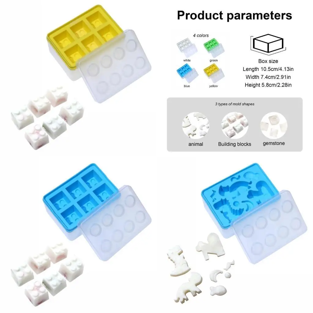 

E8BD Flexible Maker Silicone Tray Ice Tool Moulds Cartoon Moulds Ice Molds Suitable for Beverages
