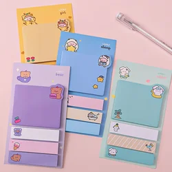 Kawaii Paper Sticky Notes, Creative Notepad, Memo Pads, Papelaria Escola Escritório, Adesivos Adesivos, Posted it