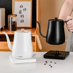 Coffee Pot  Electric Water Heater Teapot Portable  Slender Mouth Pot 110V 0.8L Gooseneck Electric Kettle 1000W