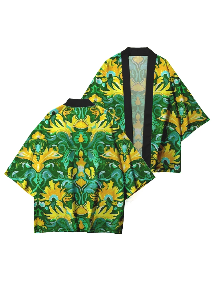 Kimono japonais de style ethnique Harajuku Yukata pour femmes Yukata pour hommes Vêtements de samouraï japonais pour femmes