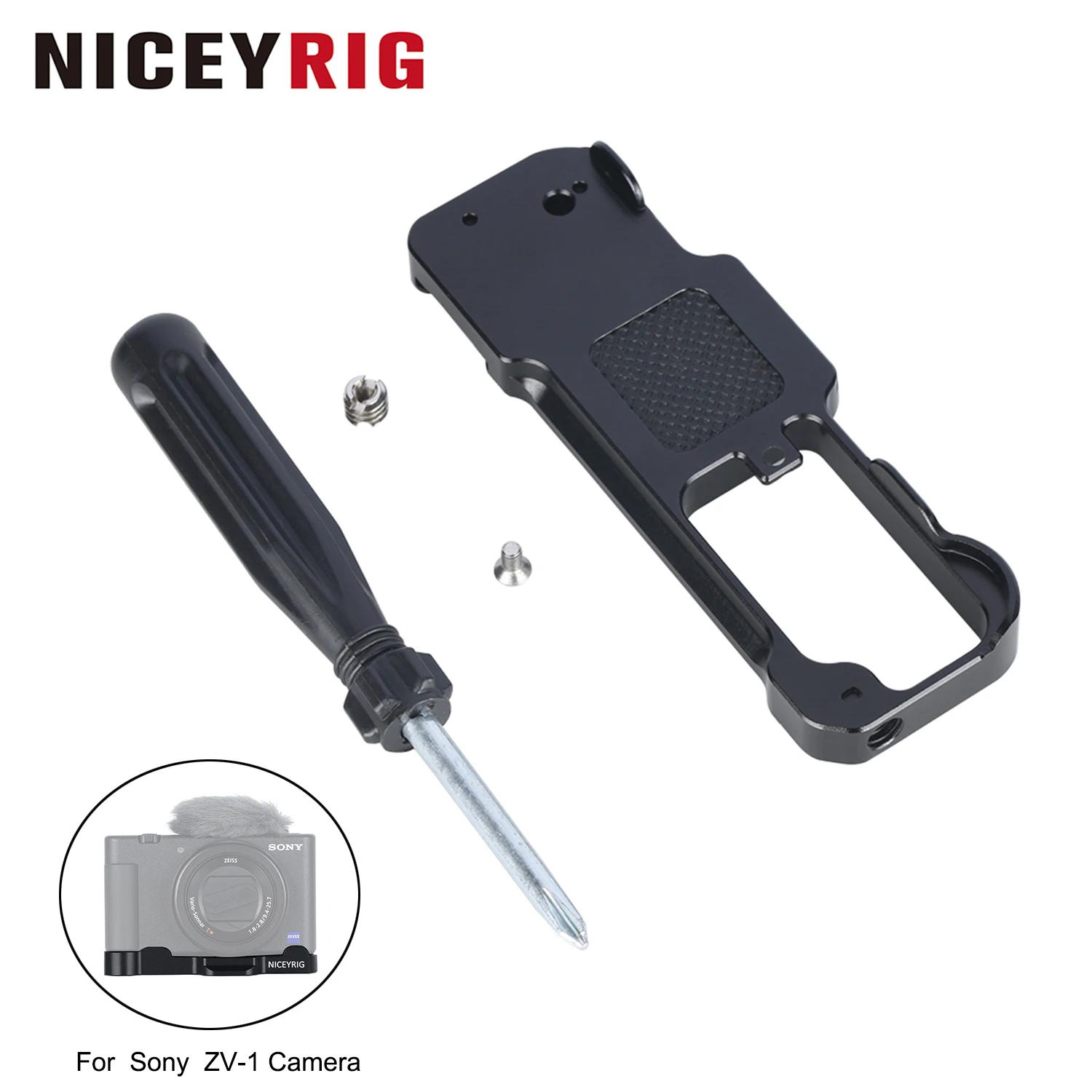 

NICEYRIG Camera Base Mount Bracket with Arca-swiss Dovetail for Sony ZV1 Camera