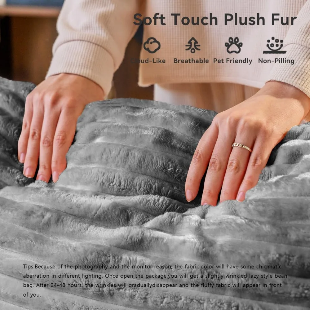 أريكة نوم منجدة كبيرة الحجم، سرير أريكة سحابي مريح، كرسي صالة للجلوس العميق لغرفة المعيشة، كرسي استرخاء داخلي #3