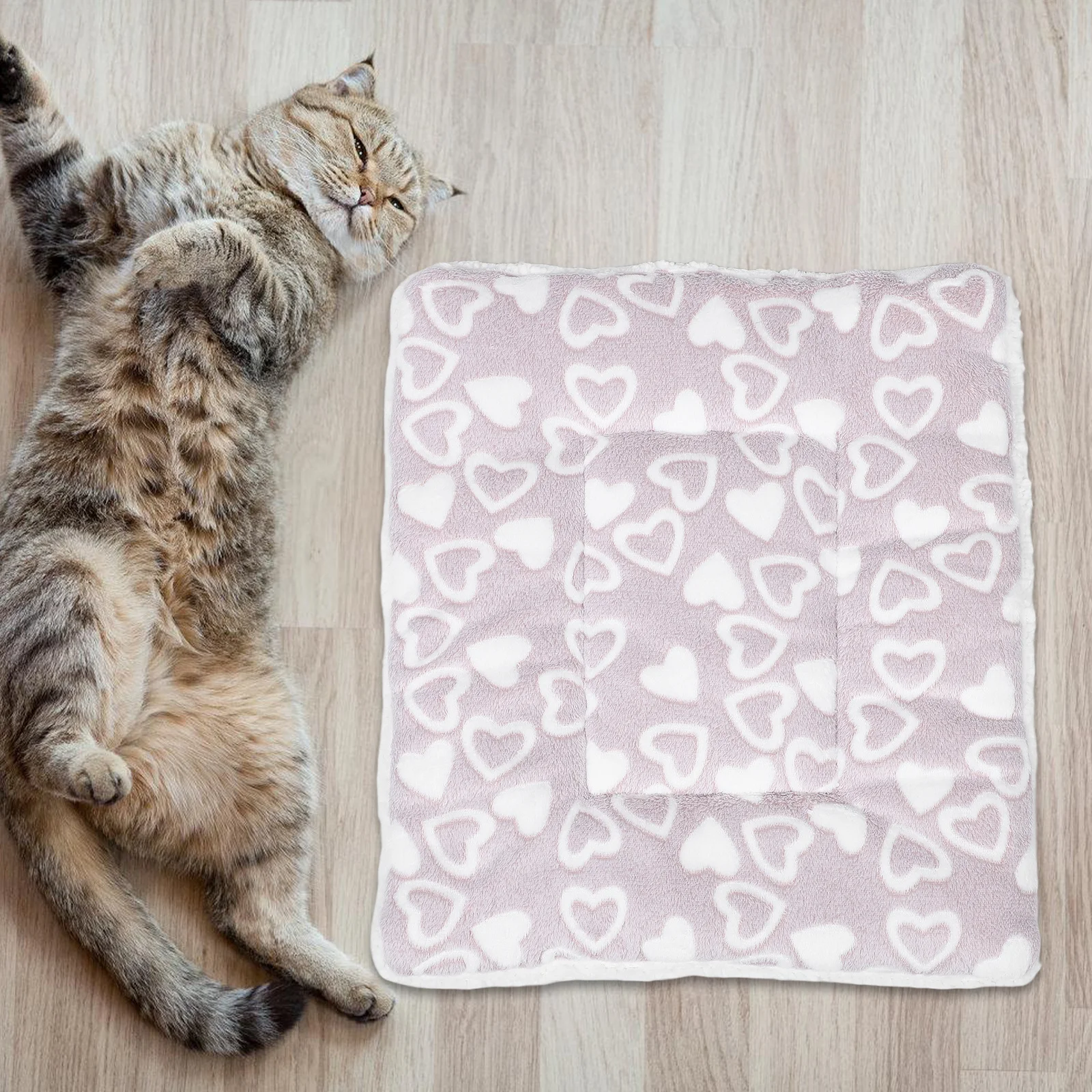 

Thickened Cotton Pet Pad 49x32cm Washable Bed Cushion Soft Comfortable Indoor Outdoor Use Sleeping Mat Dog Cat