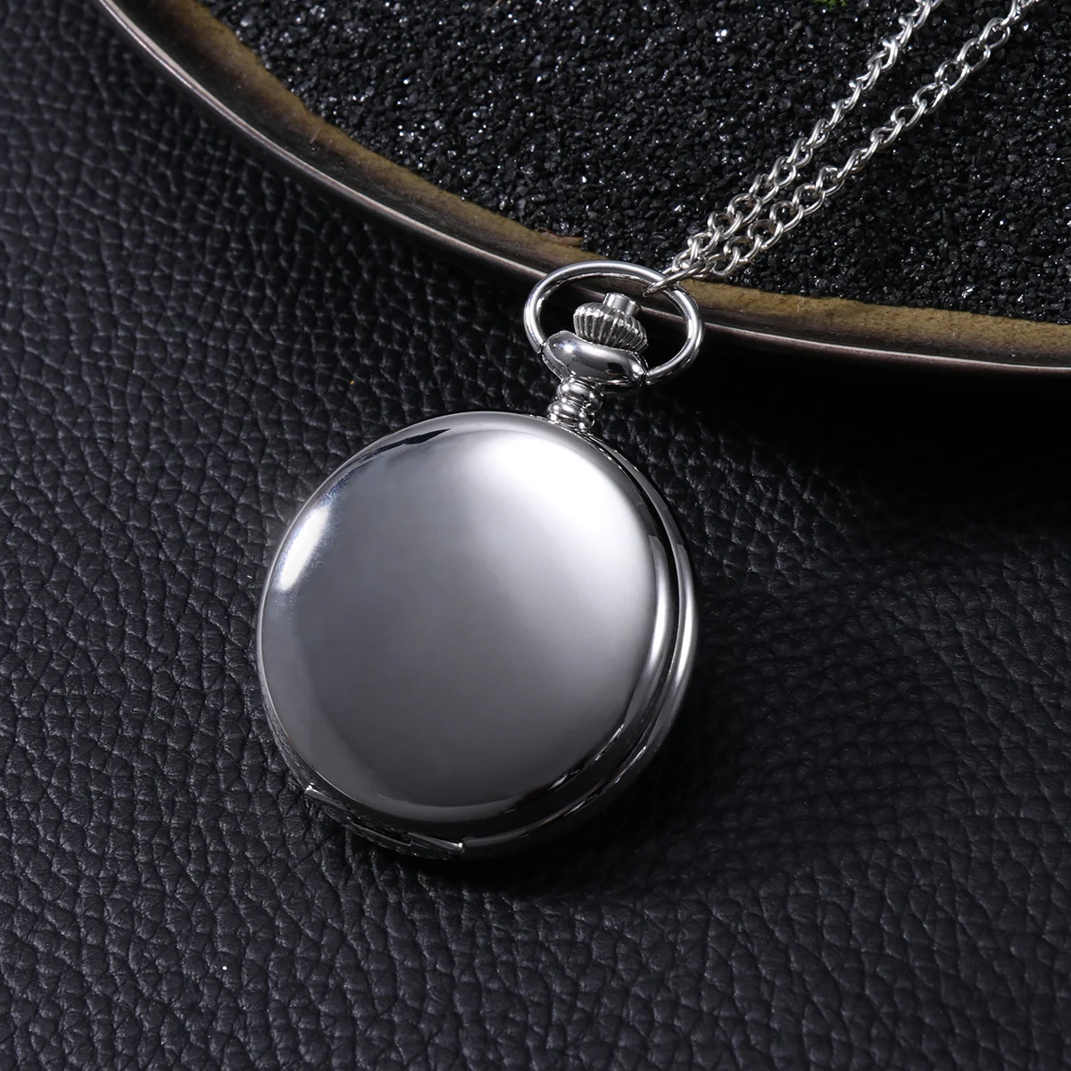 Vintage zakhorloge mechanisch kwarts witte ketting lichtgewicht draagbaar cadeau retro stijl voor heren dames heren zakhorloge