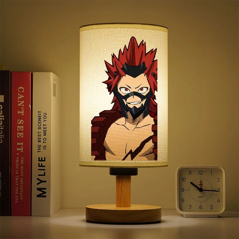 غرفة نوم الأطفال النوم ضوء الليل بلدي بطل كلية أنيمي الحلي طالب دراسة الكرتون مصباح طاولة صغير هدية العيد #3