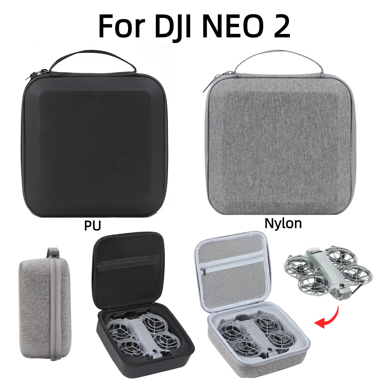 For DJI Neo 2 Drone Portable Storage Bag Hard Shell Carrying Case Box Waterproof Anti-scratch Protective Case Accessories