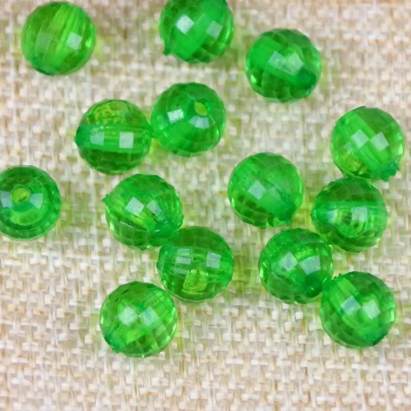 500g / bag of 6mm-20mm transparent earth bead 96 side acrylic bead door curtain A material DIY manual beading material