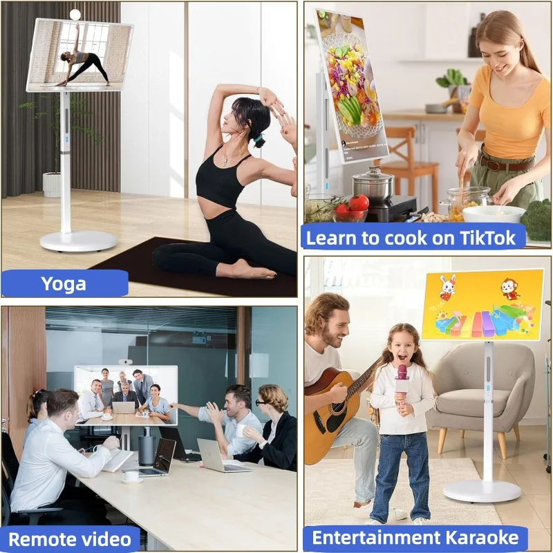 

Portable Smart Wireless Monitor 1080P Touchscreen LED Backlight LCD Display with Stand Mobile Smart TV