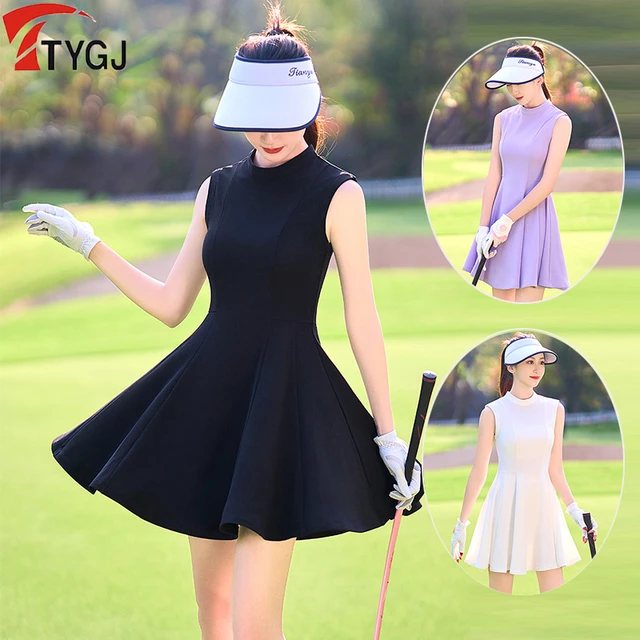 TTYGJ Robe de golf taille haute avec short pour femme jupe en fibre plissee robes de tennis sportives loisirs de plein air pour dames AliExpress