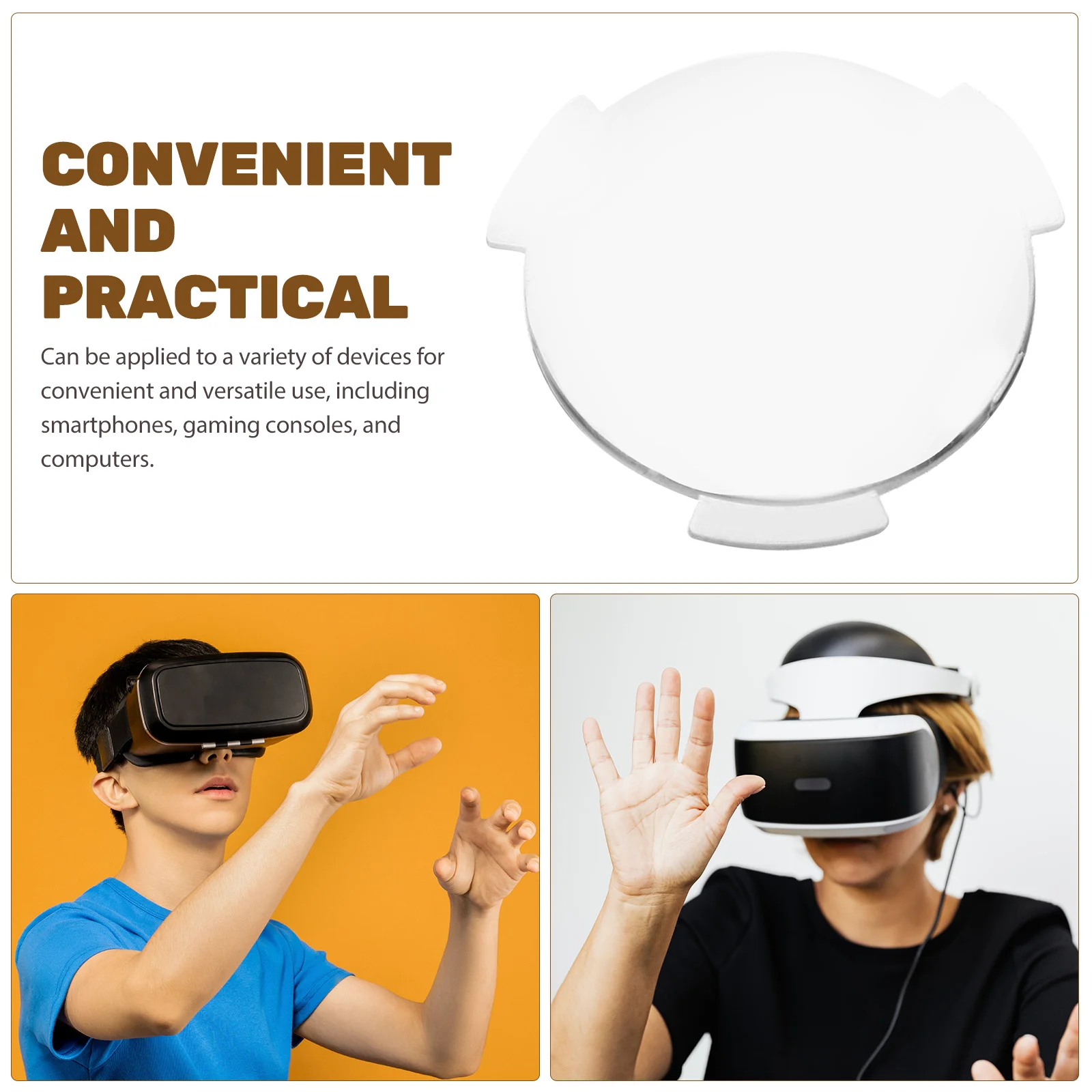 

20Pcs Vr Glasses Lens Winged Biconvex Compact Diameter Lightweight Comfortable for Smartphone Gaming Vr Accessories Replacement