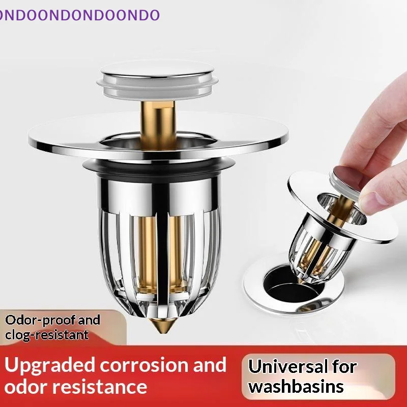 1/3Pcs Universal Leakproof Rebound Drain Plug Reusable Sink Stopper for Kitchen Bathroom Hand Basin Use