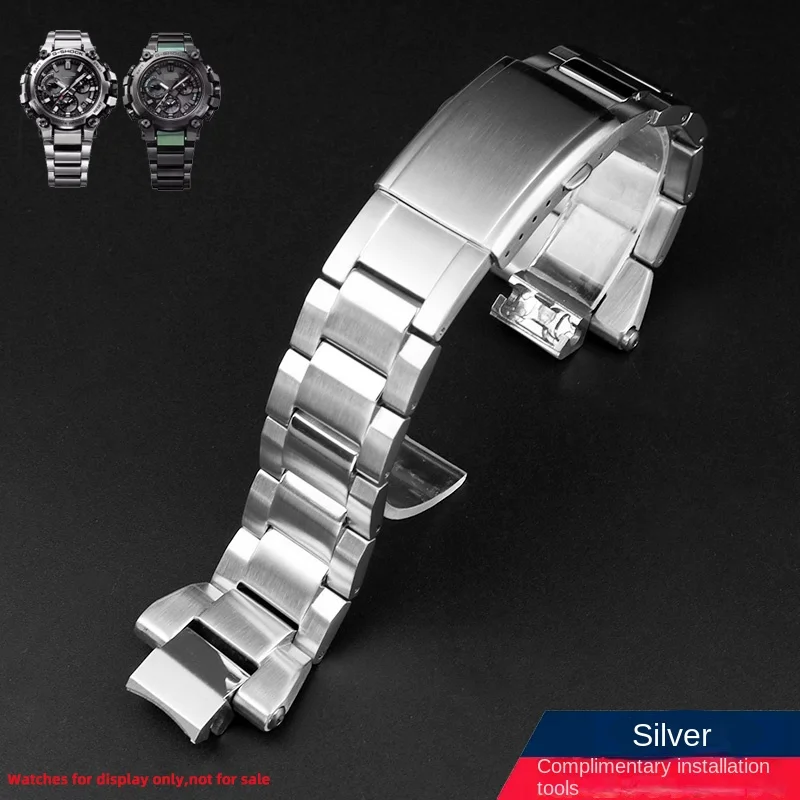 MTG-B3000 Mod watchband for Casio G-SHOCK  MTG B3000 stainless steel strap men\'s watch chain metal strap watch band with tool