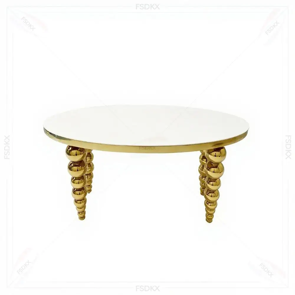 

FSDKX Luxury Dining Room Furniture Wedding Restaurant Modern Glass Top Oval Dinner Dining Table