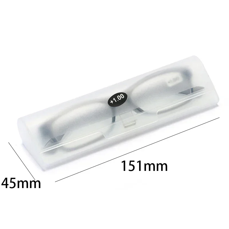 New Style Semi Transparent Myopia Presbyopic Glasses Box Frosted Plastic Glasses Cases Eyeglasses Organizer Reading Glasses Bag