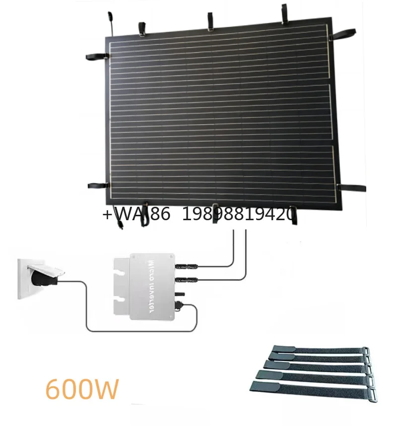 

Солнечная система 600 Вт, гибкая балконная система Kraftwerke, 600 Вт Solarmodul для домашнего контроллера MPPT, балконная солнечная панель, система
