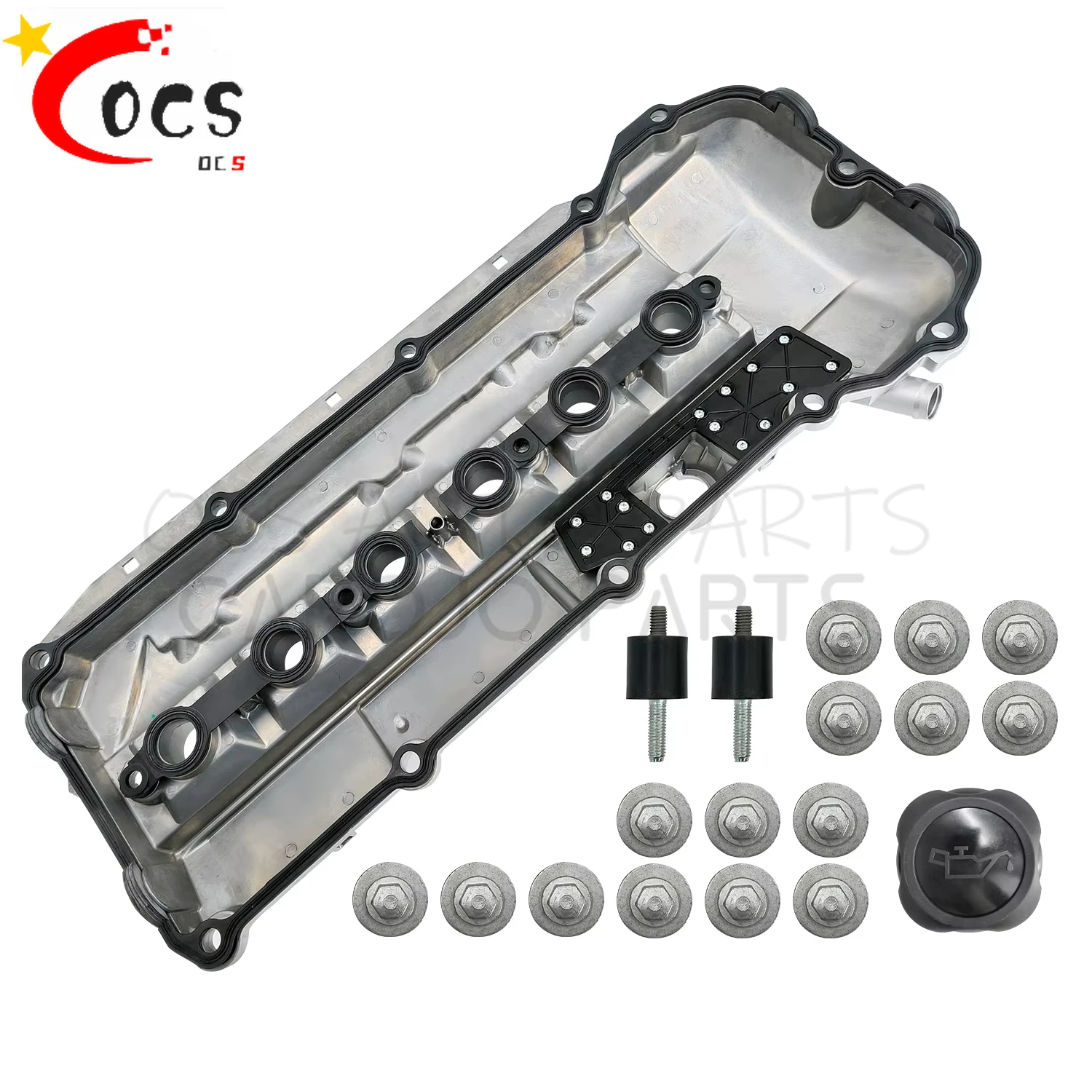 11127512839, 11-12-7-512-839 Valve Cover Aluminum Engine  for 2002-2006 BMW X5 X3 530i 525i 325i 325ci 325xi 330i 330xi 330Ci z4