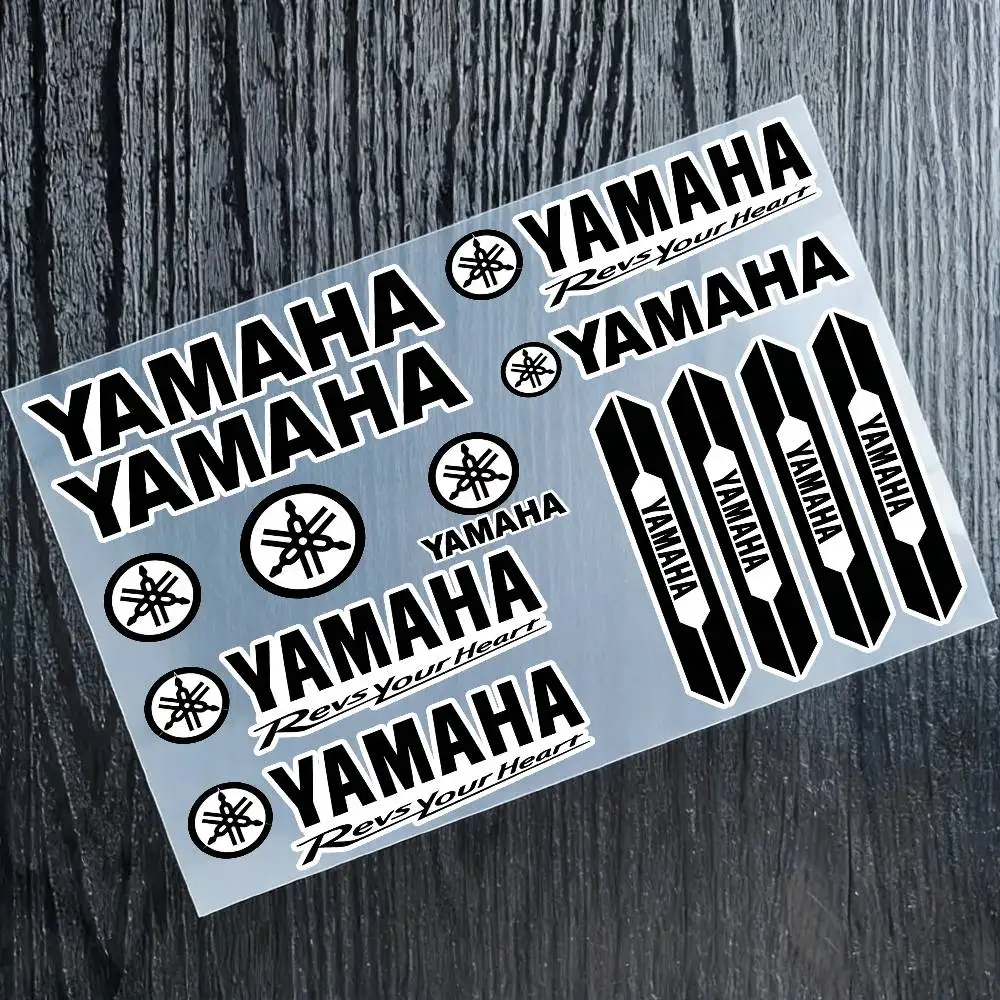 For Yamaha Reflective Motorcycle Stickers, 3M Safety Warning At Night In The Dark Scooter Helmets