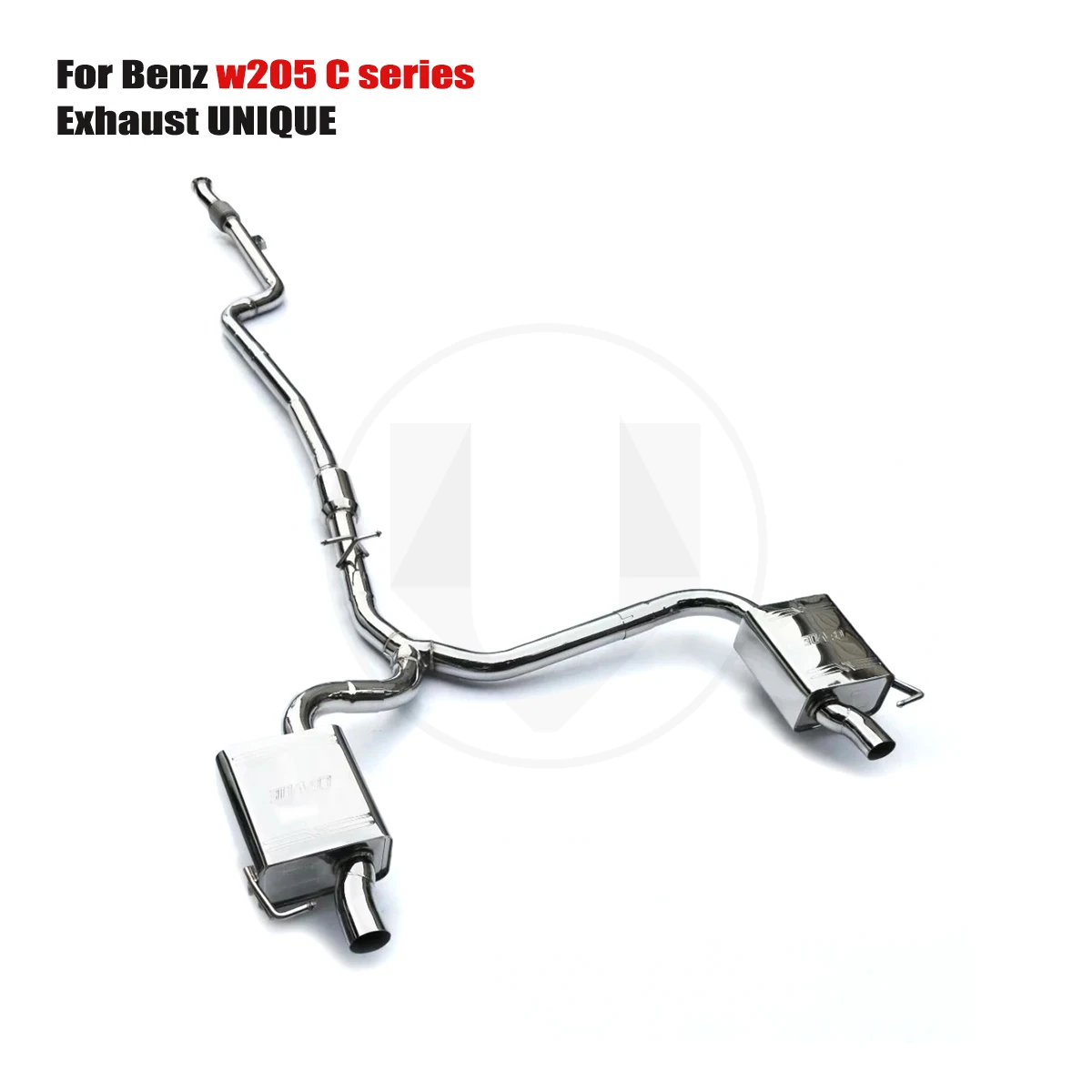 

UNIQUE For 2015-2019 Benz w205 C200 c250 c260 c300 2.0T performance valve exhaust system ss304 exhaust muffler