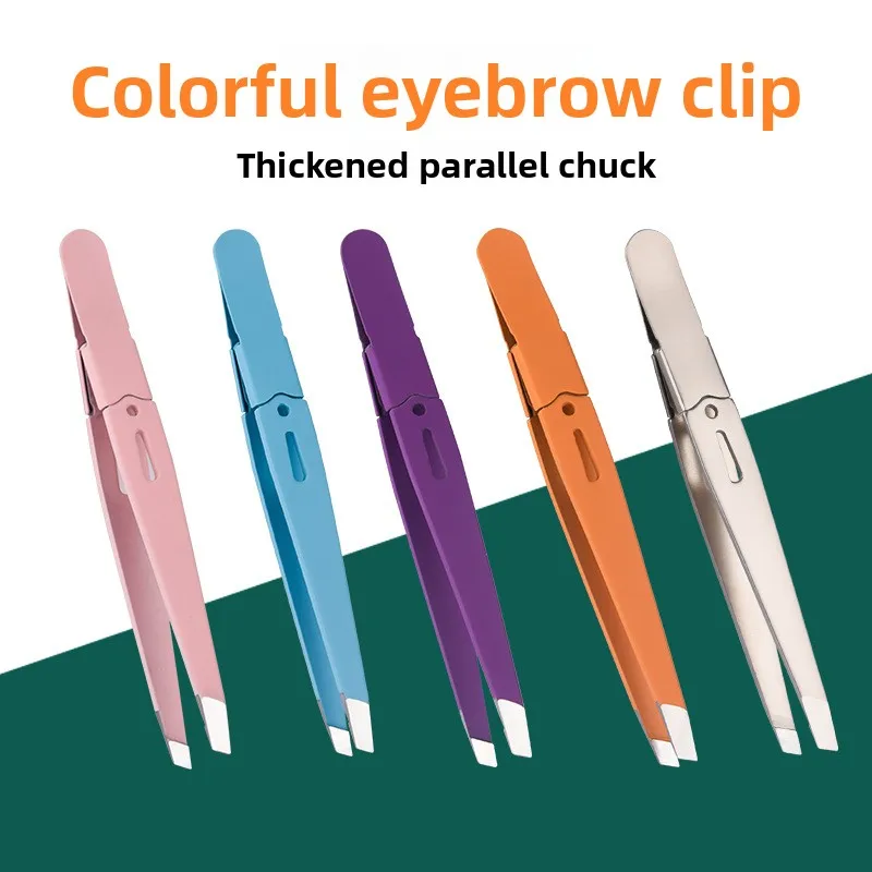 MR.GREEN 眉毛ピンセットカラフルな髪美容細い毛プラーステンレス鋼斜め眉毛クリップ除去メイクアップツール