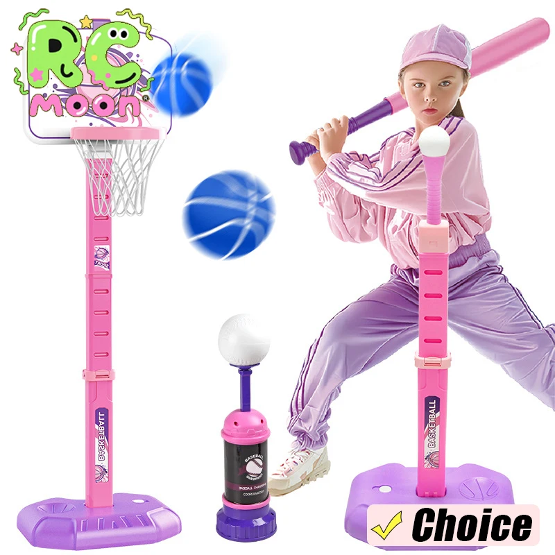 Basketbalstandaarden voor kinderen 4-in-1 Verstelbare schietoefening Plezier Stevige partners Familie-interactie Buitensportspeelgoed