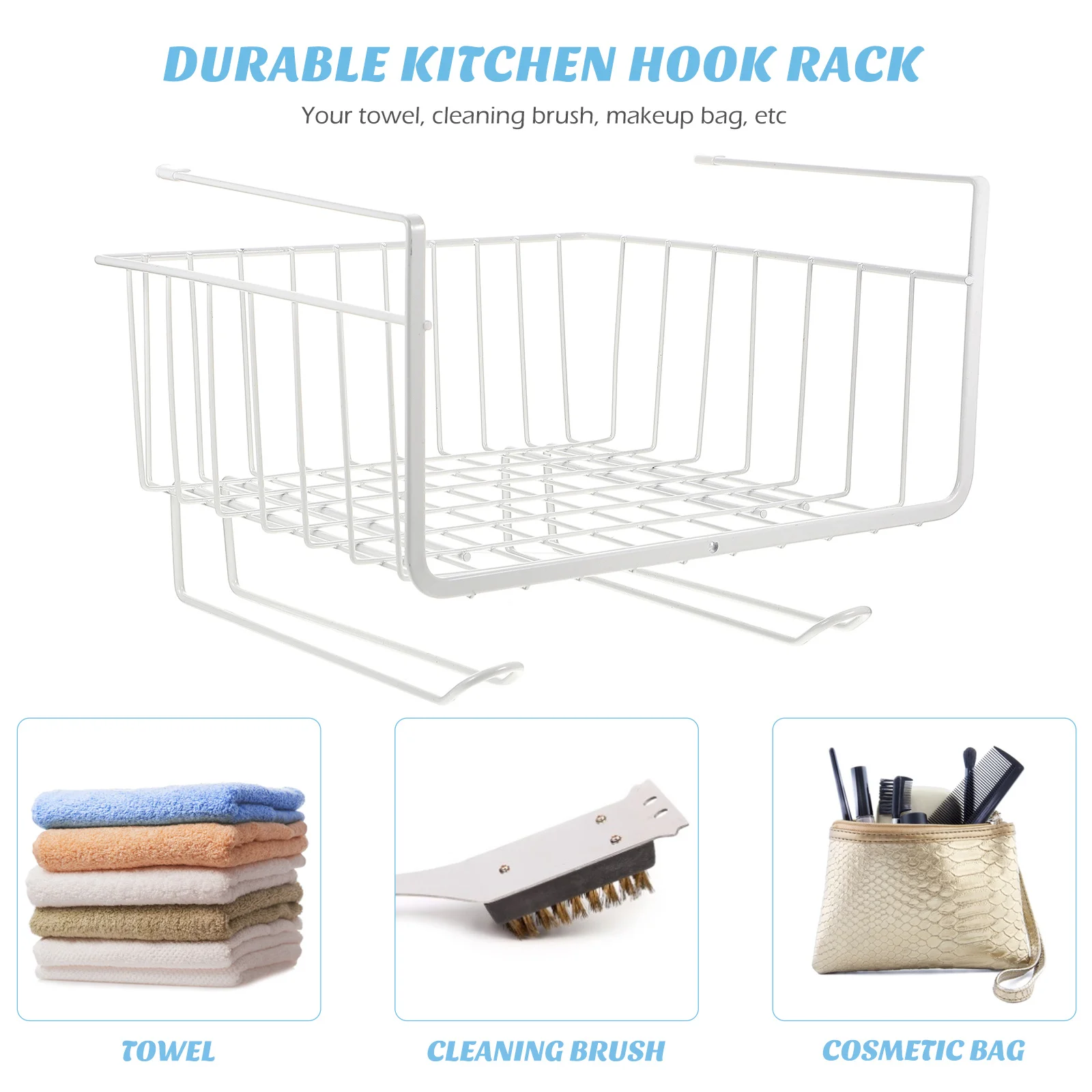 

Shelf Wire For Kitchen Pantry Closet Tissue Holder No Drill Hooks Extra Storage Rack Easy Install Gift Idea Under