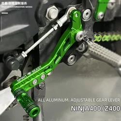 For Kawasaki Ninja400 Z400 Bracket Shift Lever Spirit Beast Motorcycle Adjustable Shift Lever Modified Aluminum Alloy Accessory