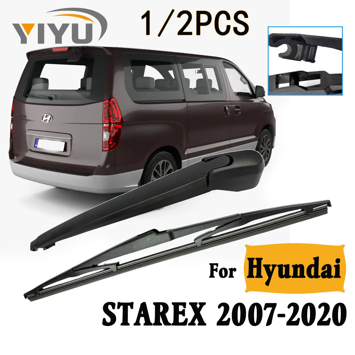1/2PCS Heckscheibe Wischerblatt Wischerarm Kit Für Hyundai STAREX 2007-2020 Windschutzscheibe Windschutz Heckscheibe