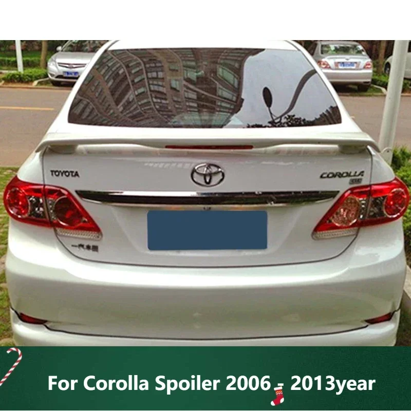 

New！ For Toyota Corolla Rear Wing Spoiler Rear Trunk Lid Car Sport Spoilers Wing For Corolla Spoiler 2006 - 2013year With LED L