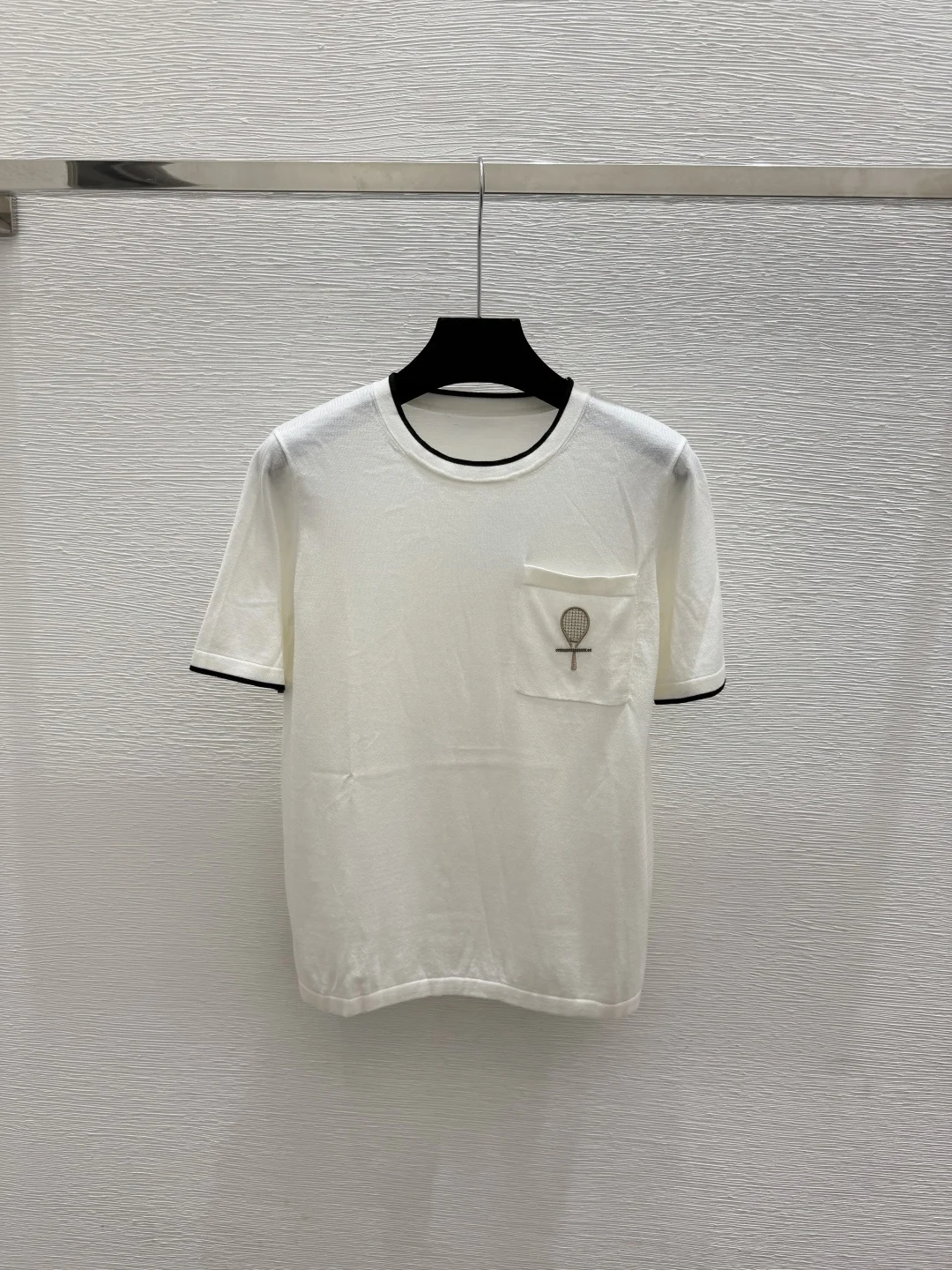 New Spring/Summer High-Quality Fashionable Casual Women's Short-Sleeve Crew-Neck Knit Top (Model 2026)