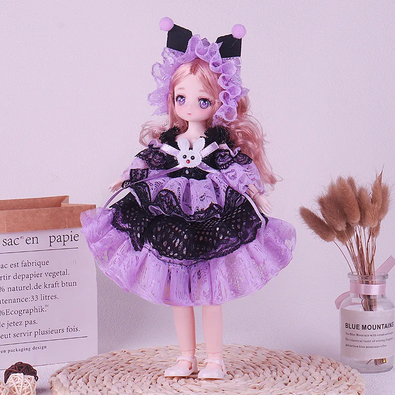Bonito vestido 1/6, ropa Bjd, ropa bonita para muñecas de 30cm, falda de princesa, vestido DIY, falda Lolita, juguete para regalo para niñas, accesorios para muñecas