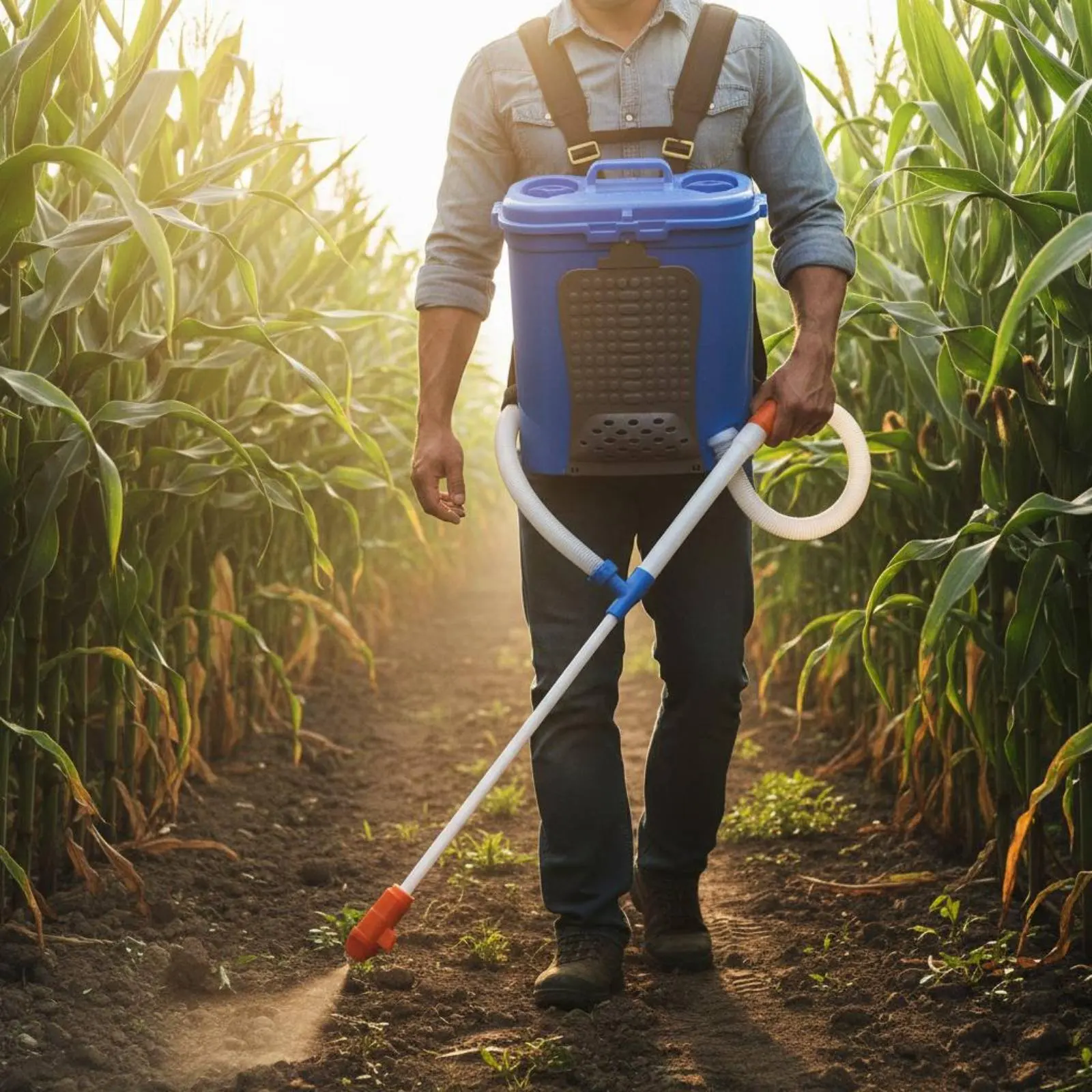 

Backpack Soil Amendment Applicator Lightweight Backpack Soil Amendment Applicator Manual Granular Applicator Breathable Rear Pad