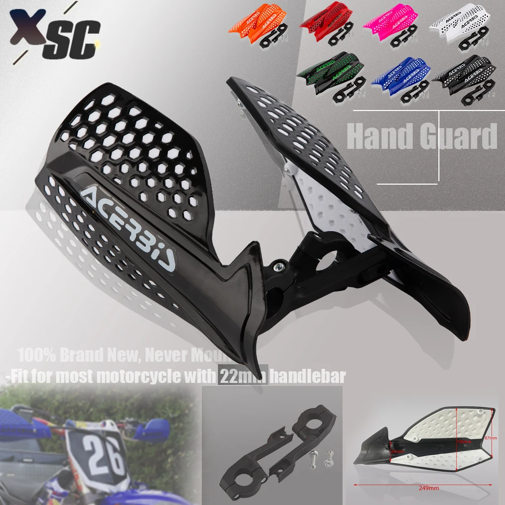 Motocross 22mm Handguard Protection Protector Hand Guard For Motorcycle Dirt Pit Bike ATV Quads with Enduro Handbar Hand Guards