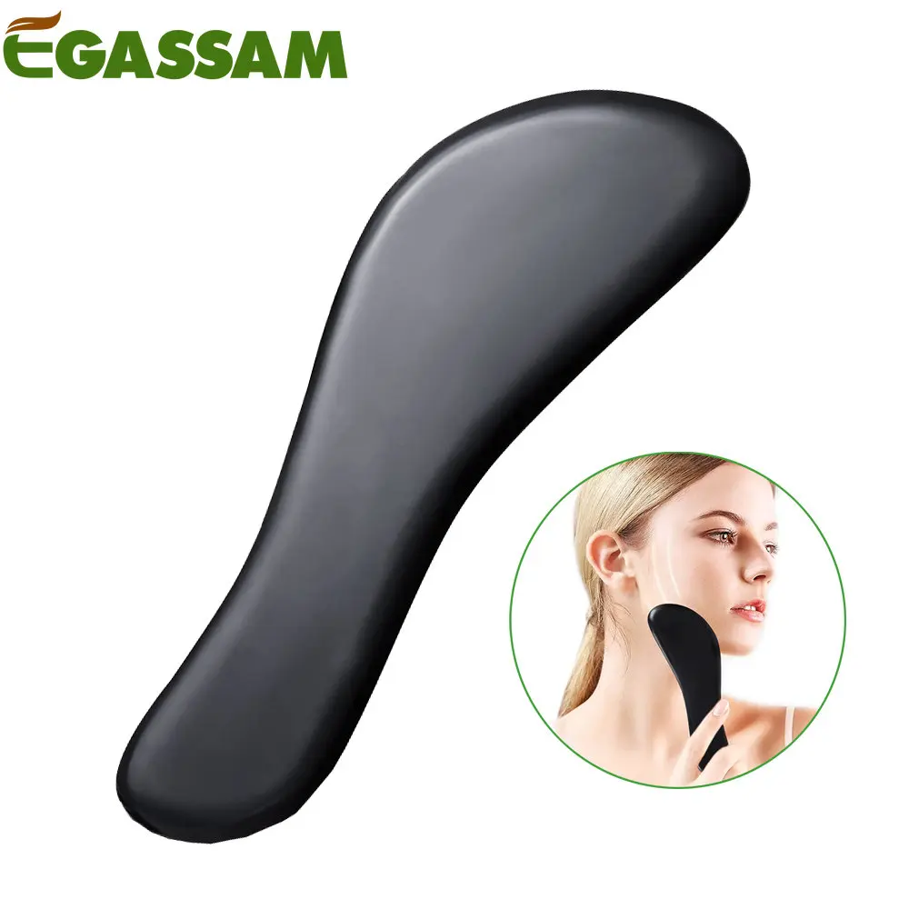 

1Pcs Gua Sha Tools Natural Bian Stone Scraping Massage Tool IASTM Tools For Neck Face Beauty SPA Massage Guasha Skin Care