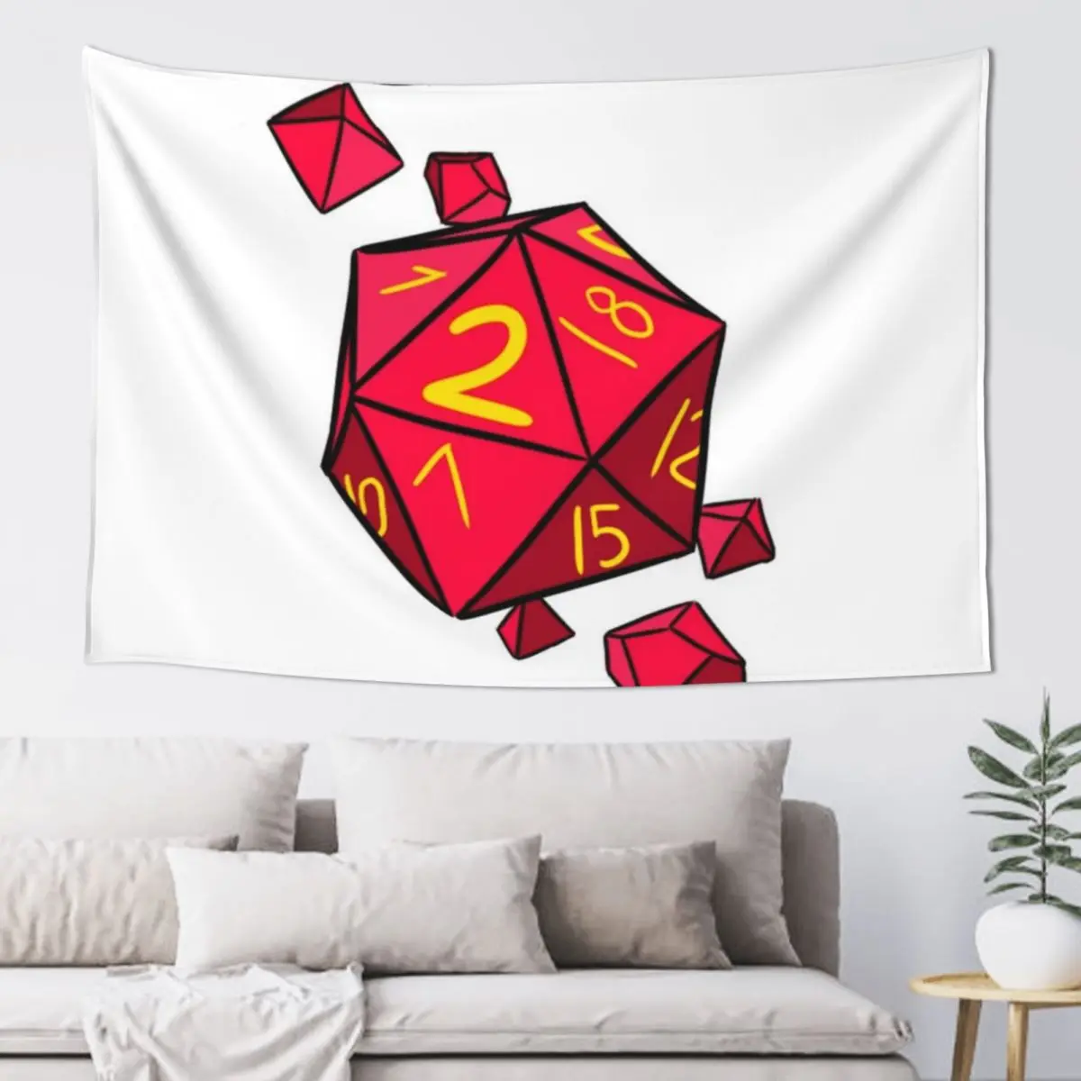 

2Crew [Dice, No Text] Tapestry Room Decoration Korean Style Home And Comfort Decor For Bedroom Tapestry