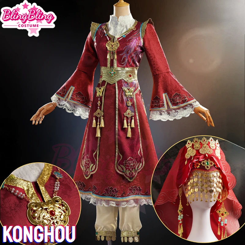 Game Identity V Entomologist Cosplay Konghou Costume Konghou Cosplay Costume Melly Plinius Cosplay Costume Halloween