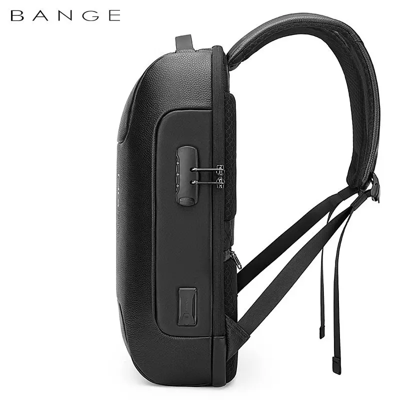 BANGE Travel Backpack For Men Fit 15.6 inch Laptop Backpack Multifunctional Anti Thief Backpack Waterproof Bags USB Charging