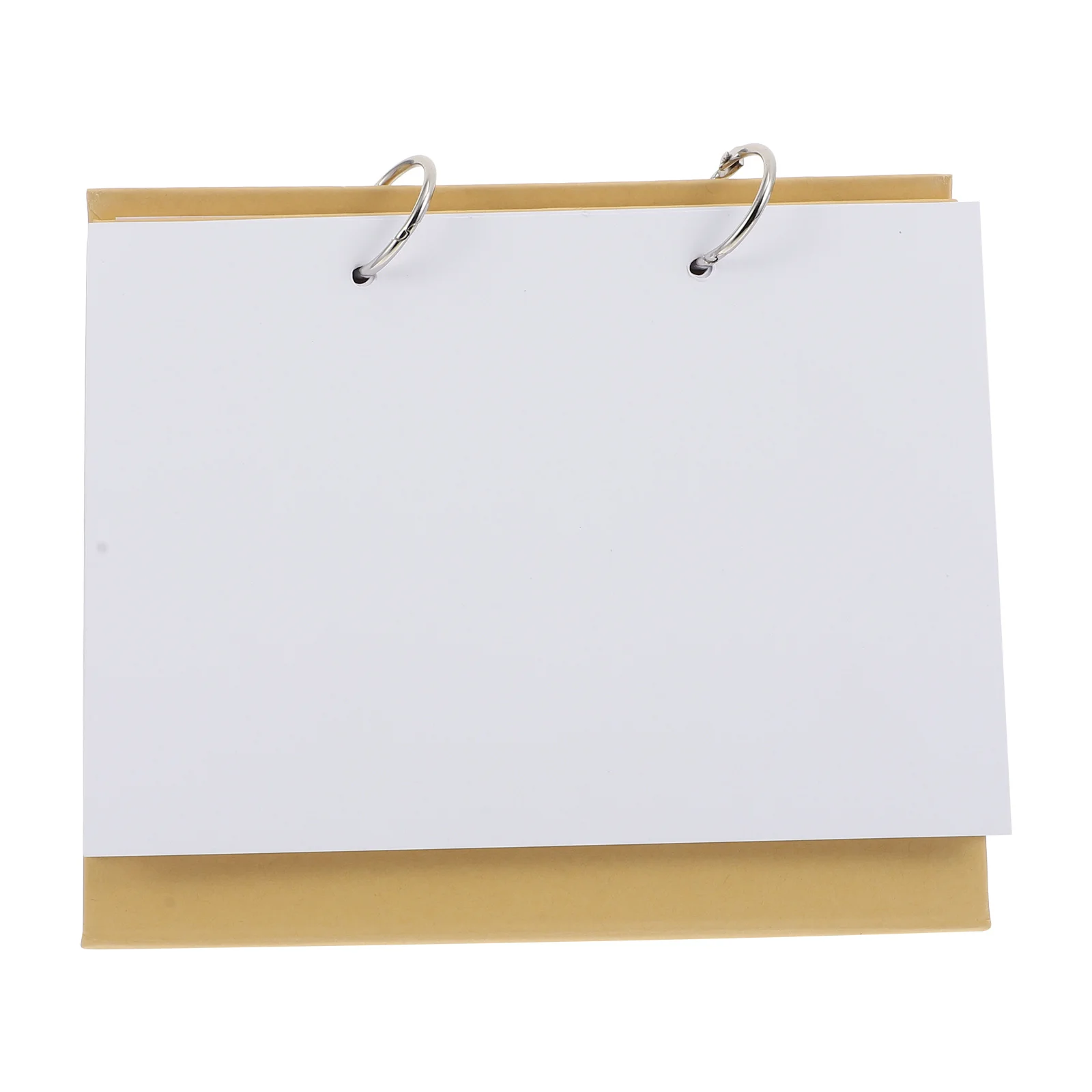 1 ensemble de calendrier de bureau à faire soi-même, fabrication de livres vierges à feuilles mobiles, papier Kraft épais en carton peint à la main, Album de calendrier artistique pour Scrapbook