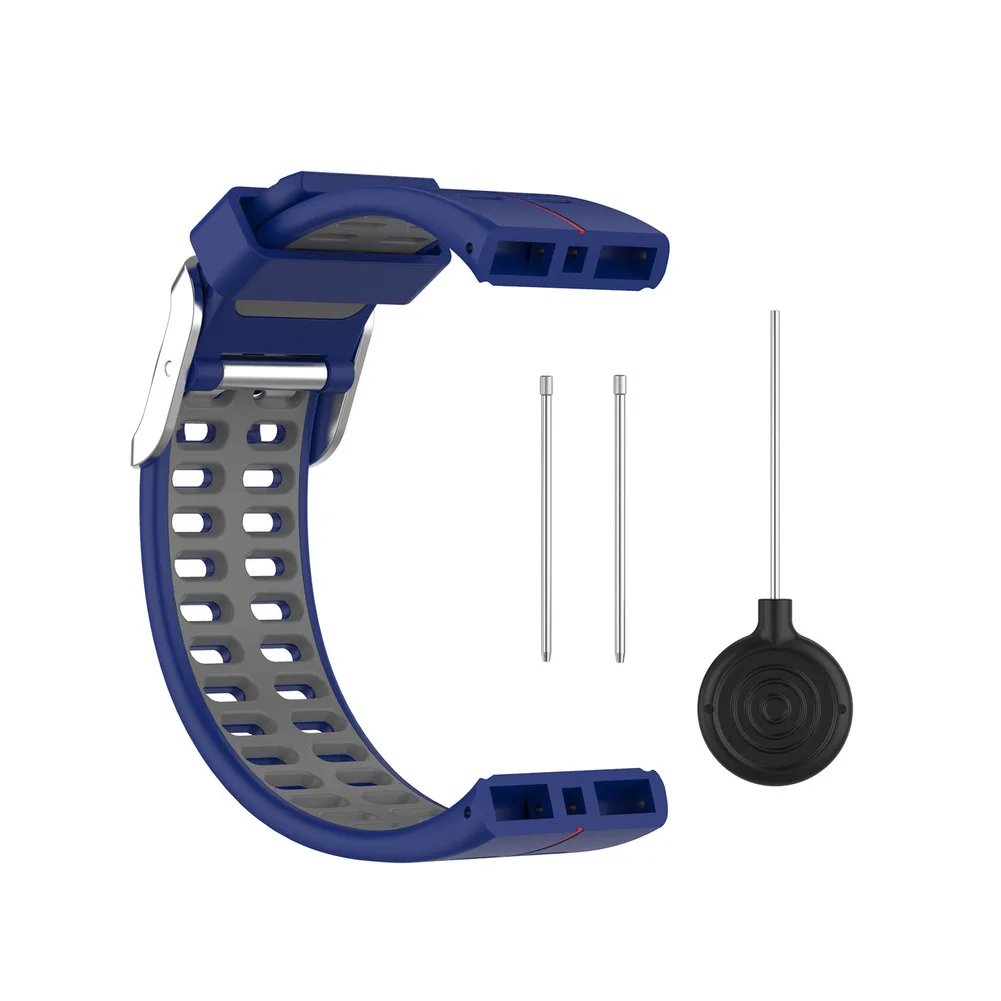 Watch Wristband With Tool For POLAR V800 Smartwatch Dual-color Style Silicone Ventilate Wrist Band Replacement Accessories