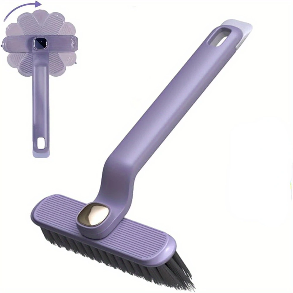 Multi- Rotating Crevice Cleaning Brush, Household ° Rotating No Dead Corners Hard Bristle Crevice Brush, Grout Cleaner Brush, f