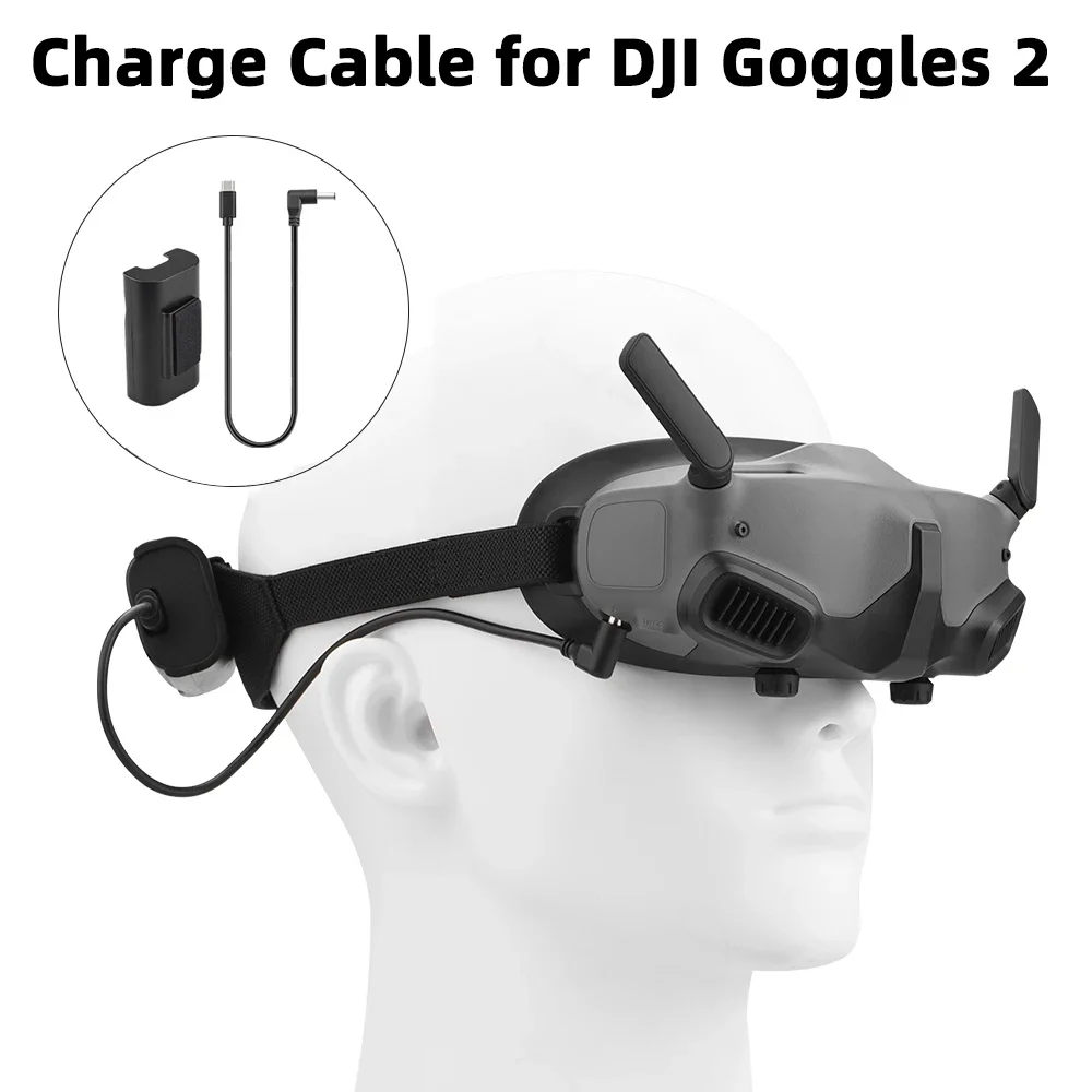 Câble d'alimentation de charge rapide pour DJI AvMiGoggles 2, câble d'alimentation de ligne de connexion portable, accessoire de importateur