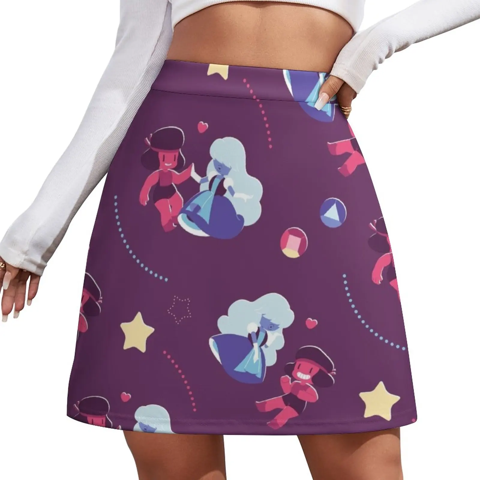 

Ruby & Sapphire Mini Skirt kpop skirt for woman