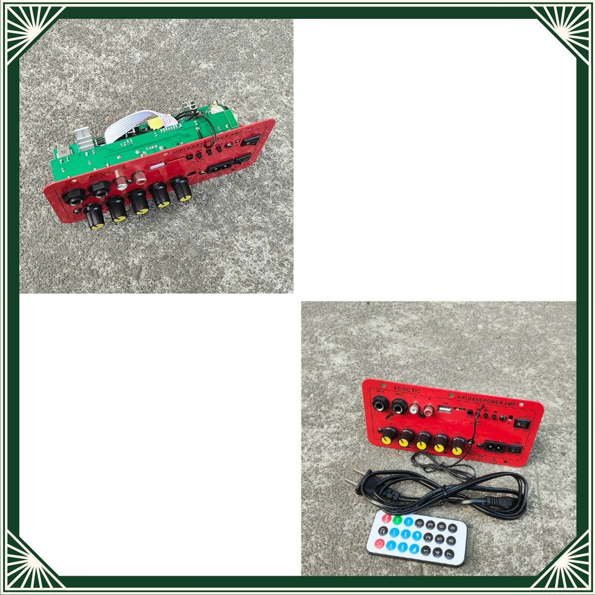 SuitableforBluetooth high power vehicle subwoofer power amplifier board audio main board circuit board 12V 24V220V import tube R