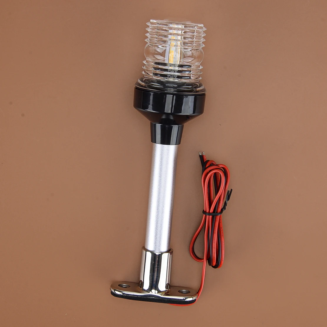 

8" 5W Navigation Anchor Stern Pole Light LED Lamp All Round for Pontoon Boat Marine Yacht 12V-24V -20~+45℃