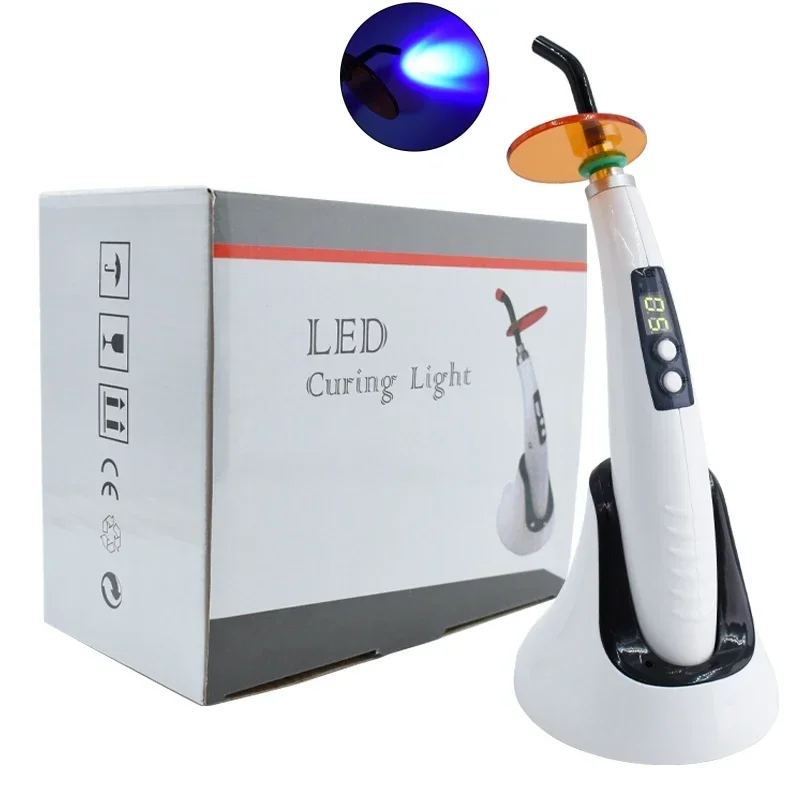 

Wireless LED den tal Curing Light LED.B Type den tal Photopolymer Lamp 1200 mW UV Lamp for Clinic den tal Supply