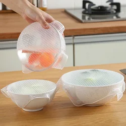 Silicone Stretch Lids bowl Food Cover Reusable Vacuum Wrap Seal Food Storage Container Cover Fresh Keeping Lids