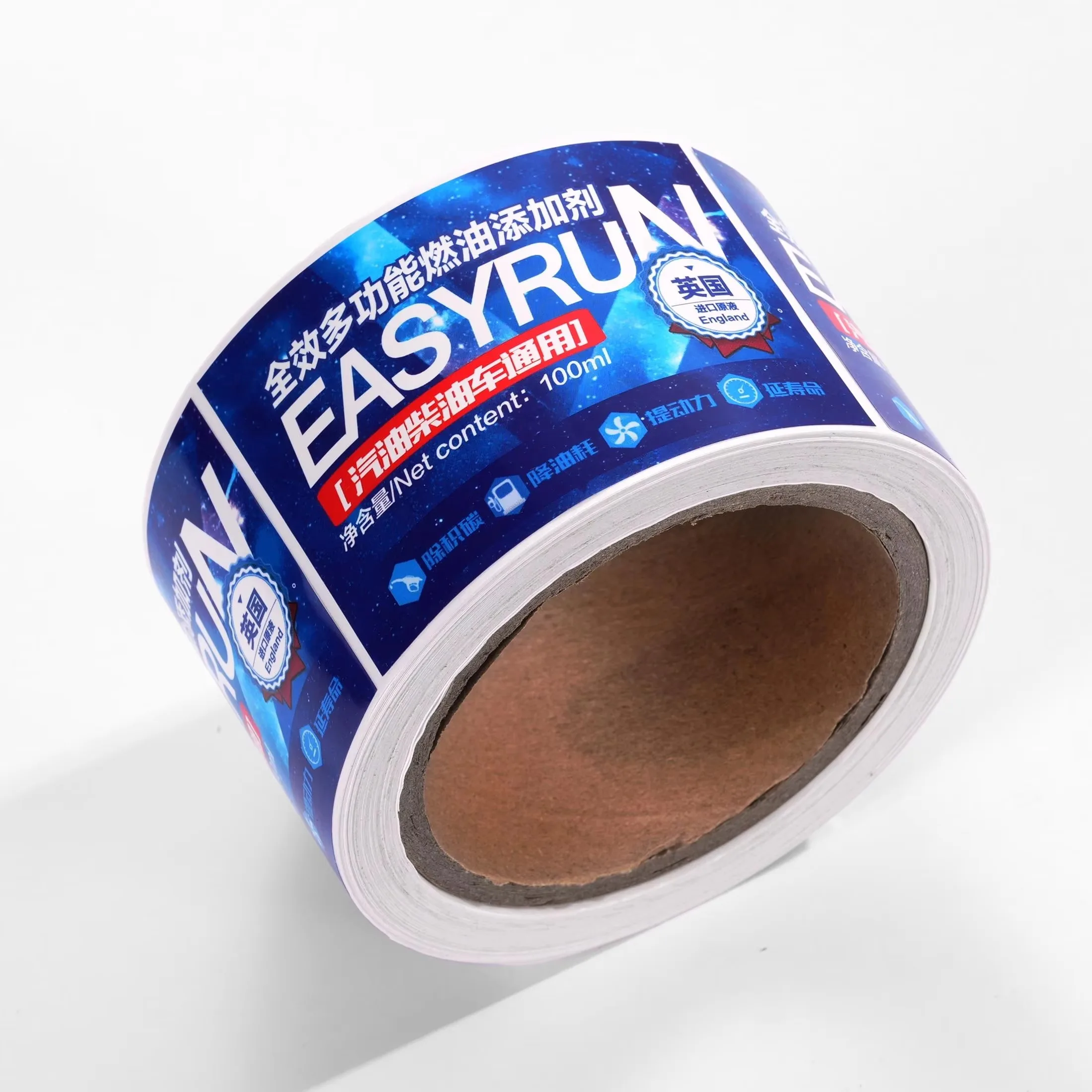 ملصق طعام مجمد مقاوم للماء |   ملصق فينيل لاصق مخصص |   لفة ملصقات الزجاجات الشفافة